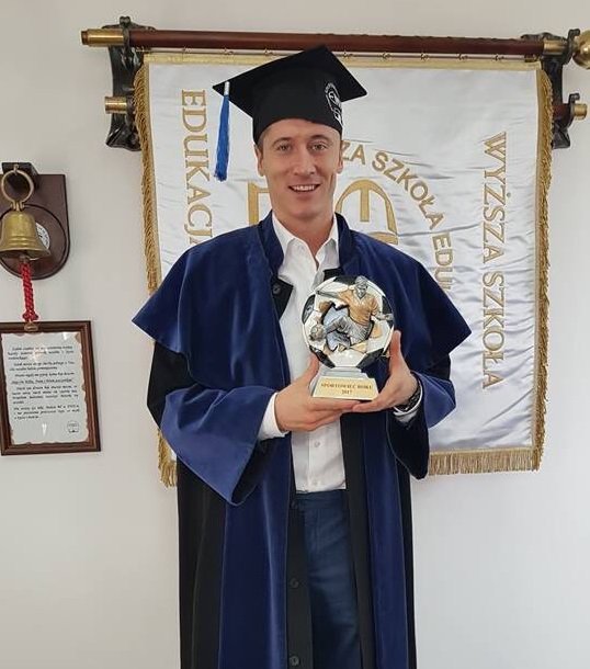 Foto di laurea di Robert Lewandowski