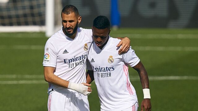 1603895125 real madrids benzema posts instagram message after apparent criticism of vinicius junior