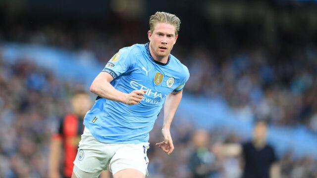20th may 2025 etihad stadium manchester england premier league football manchester city versus bournemouth kevin de bruyne of manchester city actionplus12791141 davidxblunsdenjpg rpswdg