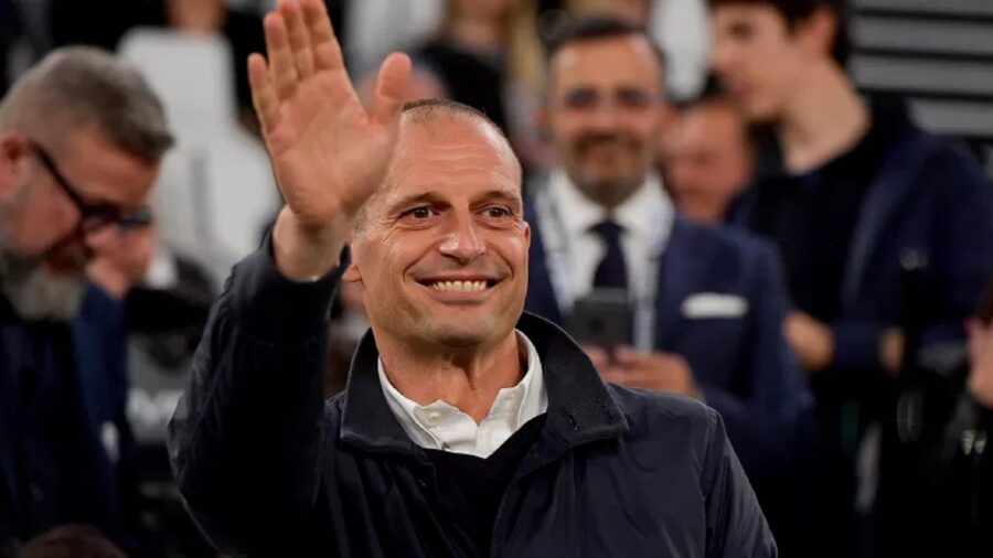 Allegri saluta