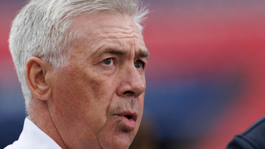 Ancelotti nel prepartita della finale di Champions tra Borussia Dormund e Real Madrid