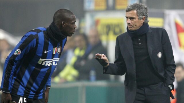 Balotelli Mourinho inter palermo