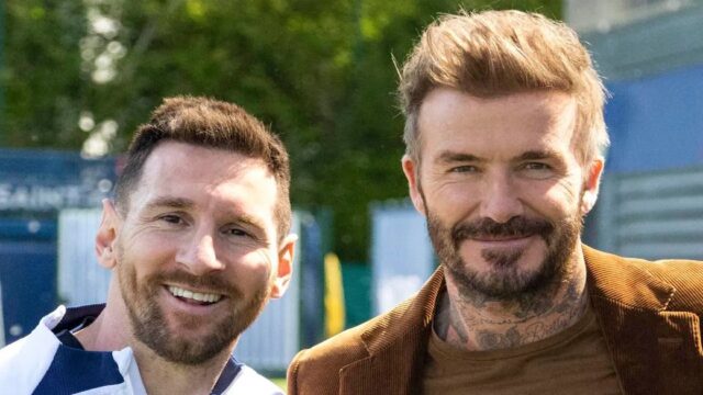 Beckham e Messi