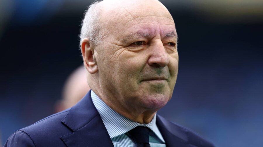 Beppe Marotta nel prepartita di Inter Milan