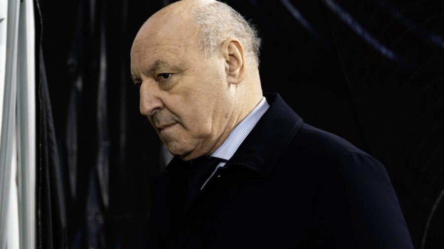 Beppe Marotta nel prepartita di Milan Inter