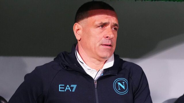 Calzona deluso nel post partita di Napoli Atalanta