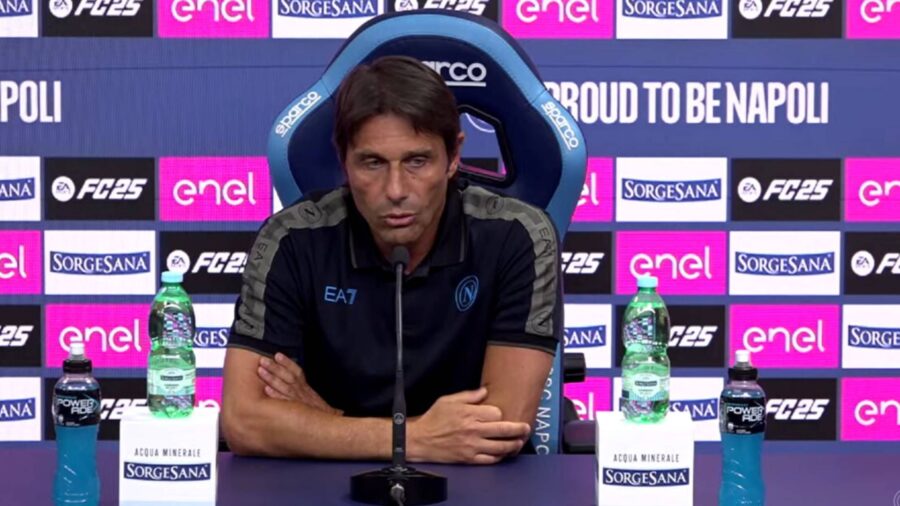 Conte in conferenza a due giorni da Inter Napoli
