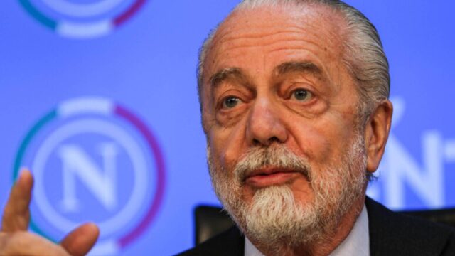 De Laurentiis gioisce per la vittoria del Napoli