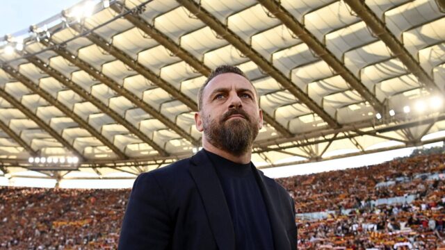 De Rossi nel post partita di Roma Lazio