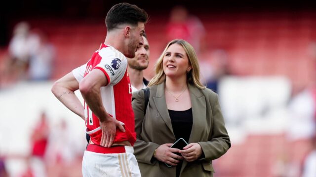 Declan Rice e compagna