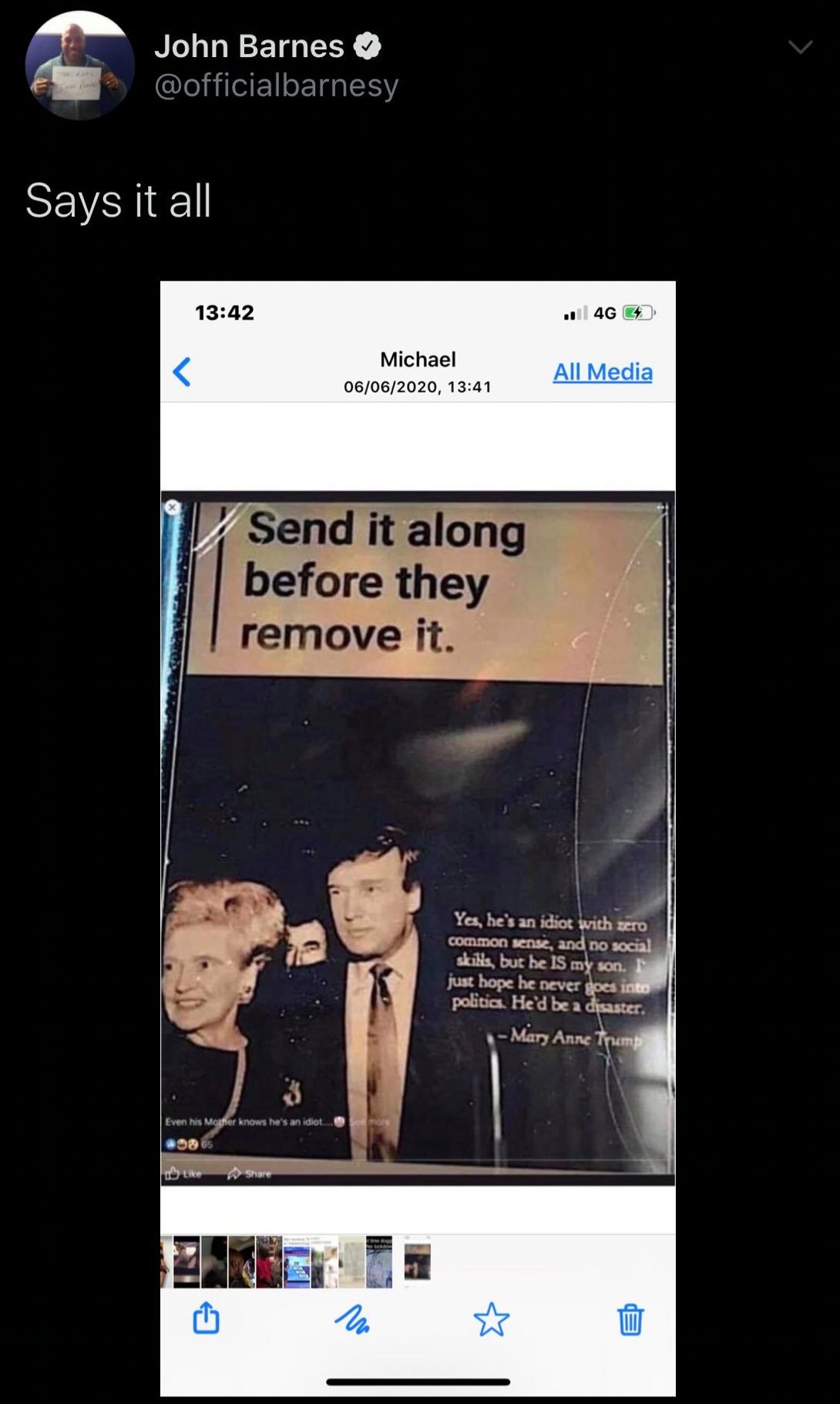 John Barnes Donald Trump