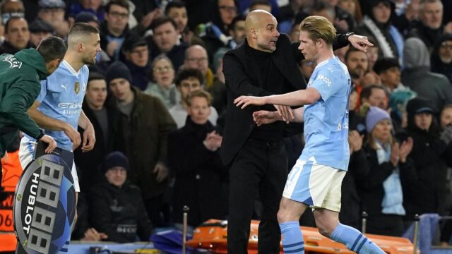 Guardiola spiega le sostituzioni di Haaland e De Bruyne