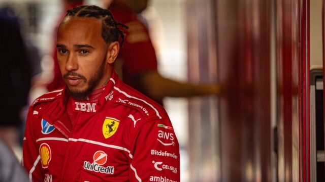 Hamilton in Ferrari