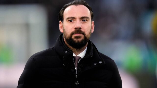 Il ds del Napoli Manna nel prepartita della sfida contro l Inter