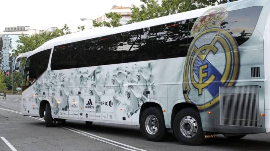 Incidente per il bus del Real Madrid