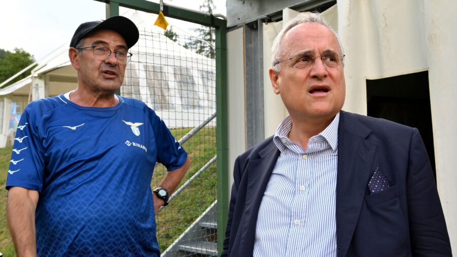 Lotito furioso contro Sarri a Formello