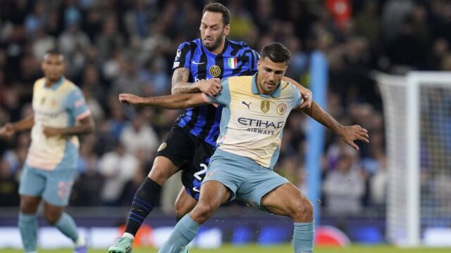 Manchester city inter champions league calhanoglu