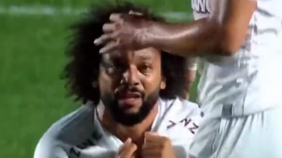 Marcelo rompe gamba a Luchano Sanchez