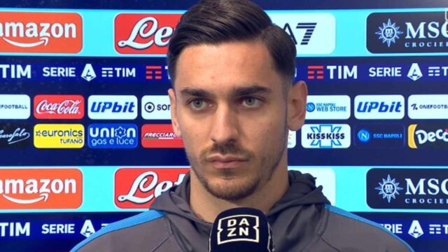 Meret nel prepartita di Napoli Milan