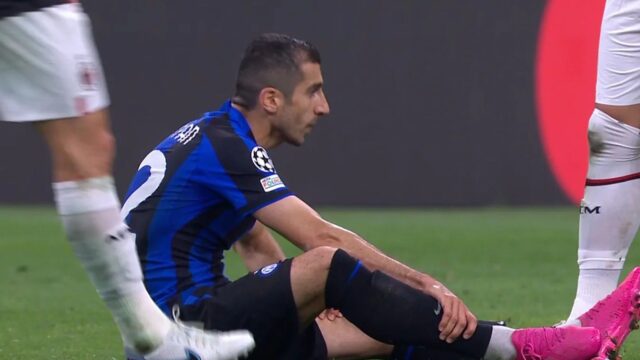 Mkhitaryan infortunio