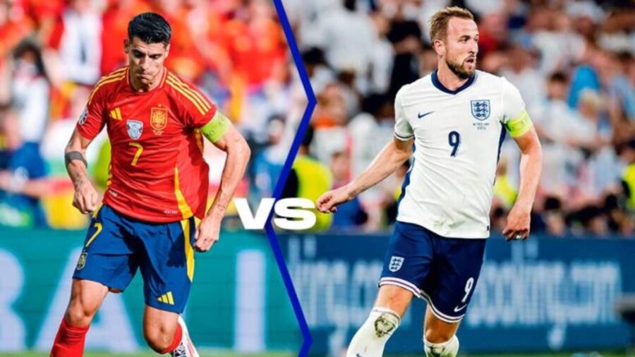 Morata e Kane Spagna Inghilterra