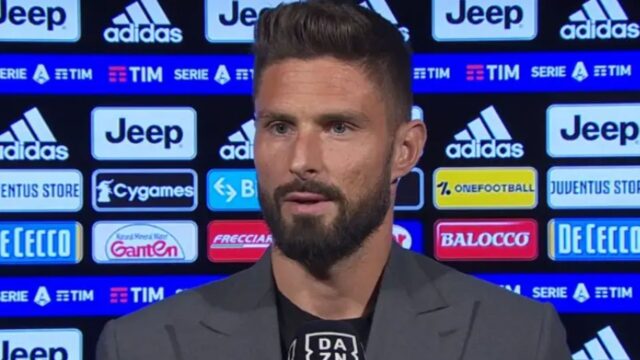 Napoli Milan Giroud nel post partita