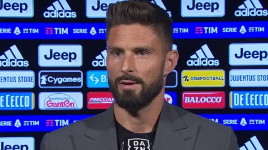 Napoli Milan Giroud nel post partita