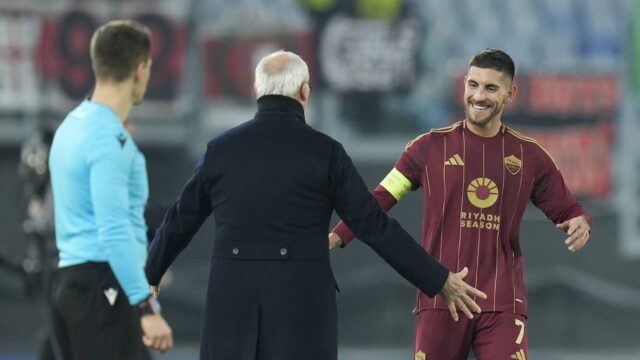 Pellegrini e l abbraccio con Ranieri