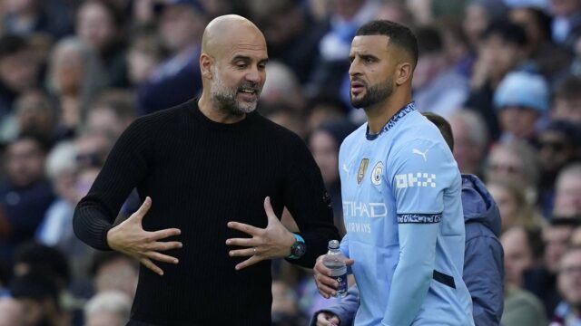 Pep Guardiola deluso da Kyle Walker