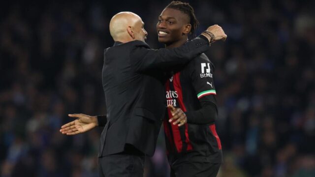 Pioli e Leao