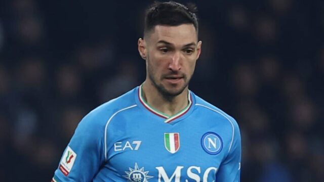 Politano nel prepartita di Napoli Inter