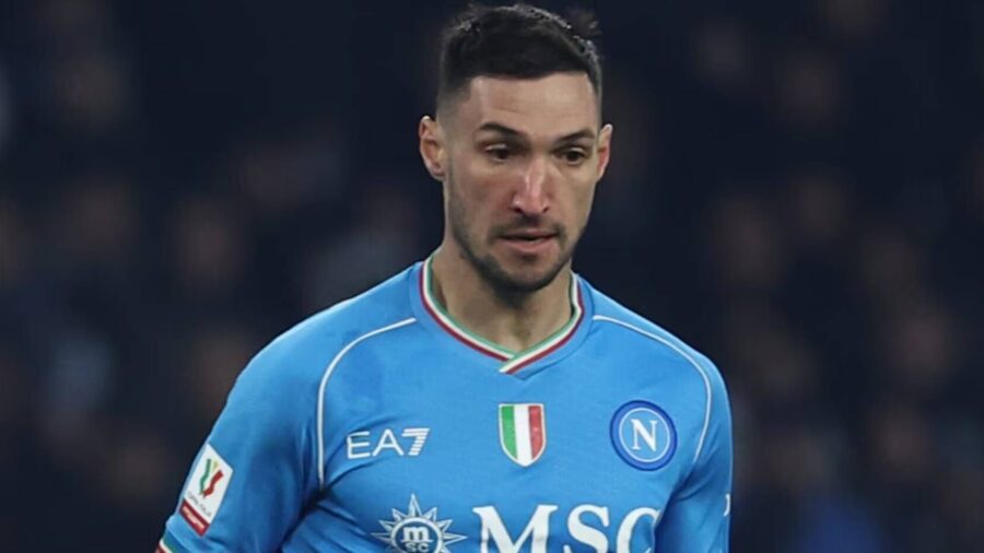 Politano nel prepartita di Napoli Inter
