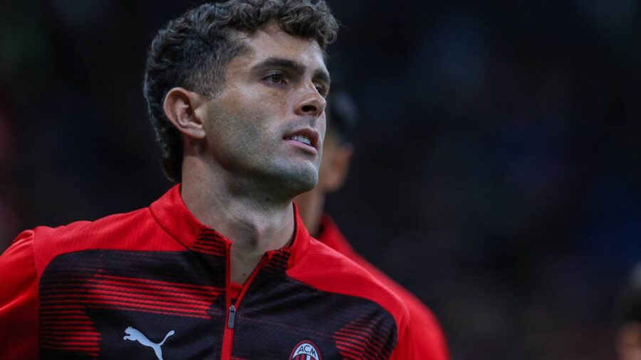 Pulisic nel prepartita di Inter Milan