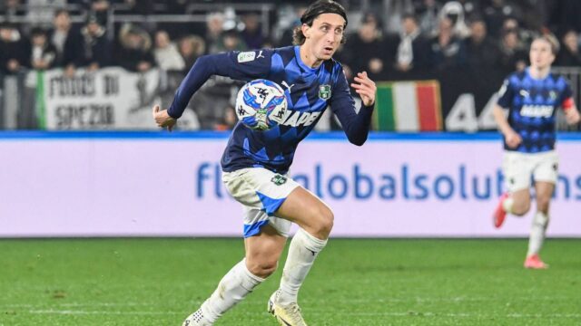 Samuele Mulattieri attaccante del Sassuolo e protagonista della promozione dei neroverdi in Serie A