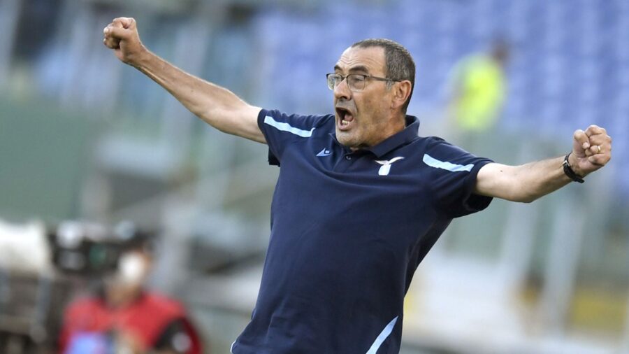 Sarri esulta per il calciomercato della Lazio