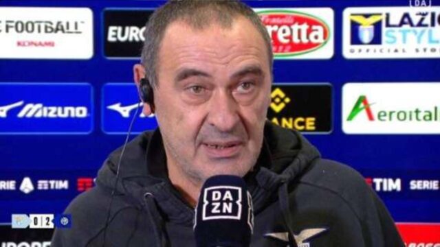 Sarri prima di Lazio Napoli