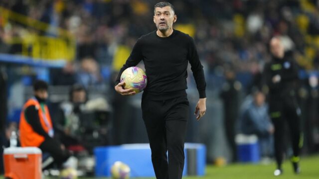 Sergio Conceicao in conferenza alla vigilia di Milan Cagliari