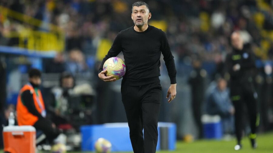 Sergio Conceicao in conferenza alla vigilia di Milan Cagliari