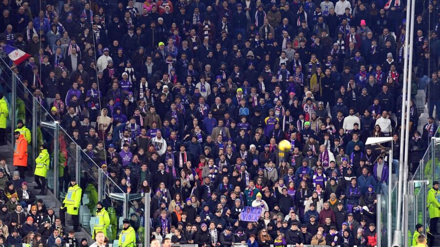 Settore ospiti Juventus Fiorentina