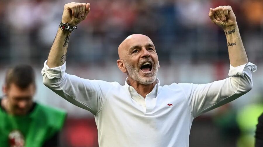 Stefano Pioli esulta