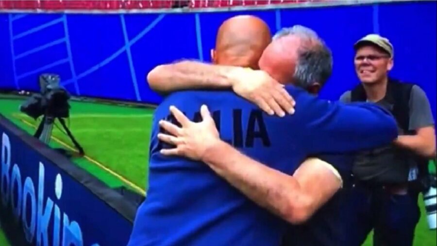 Abbraccio spalletti nosotti morte moglie euro