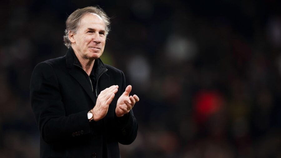 Ac milan v fc internazionale serie a franco baresi gestures prior to the serie a football match between ac milan and fc internazionale milan italy copyright xnicolxcampoxjpg
