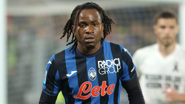 Ademola lookman atalanta serie a 2024 25 atalanta vs lecce 1 1 27 04 2025 azione action single shot close up contrasto serie a 2024 25 atalanta lecce 1 1jpg
