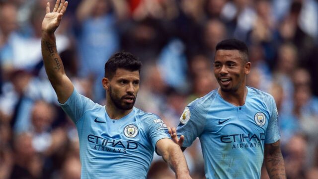 Aguero gabriel jesus efe manchester city