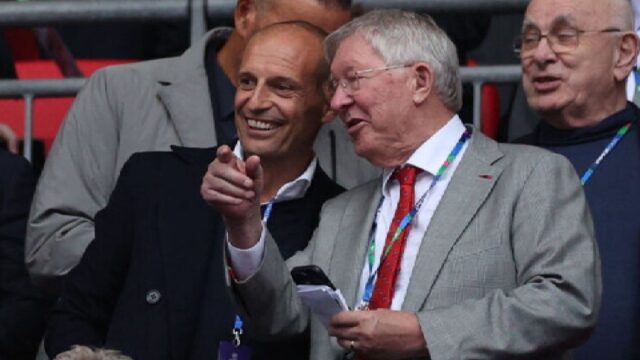 Allegri e ferguson in tribuna