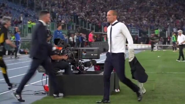 Allegri espulso.coppa italia