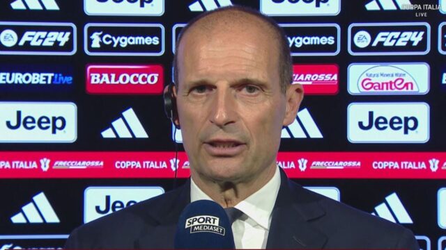 Allegri nel post partita di lazio juventus di coppa italia