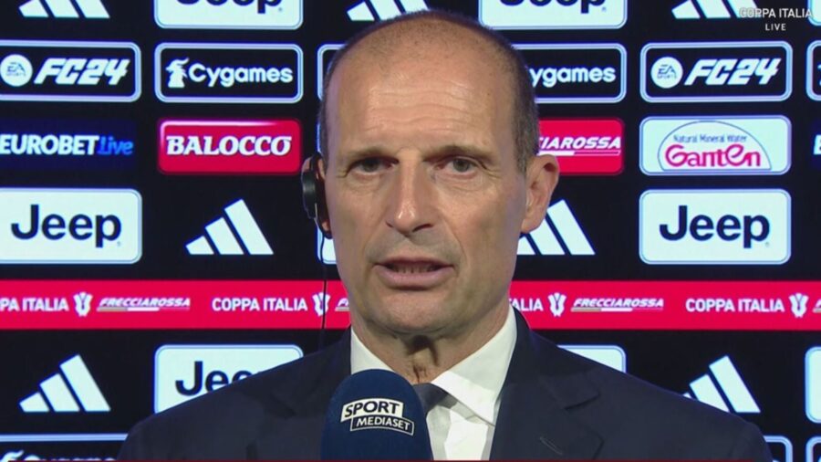 Allegri nel post partita di lazio juventus di coppa italia