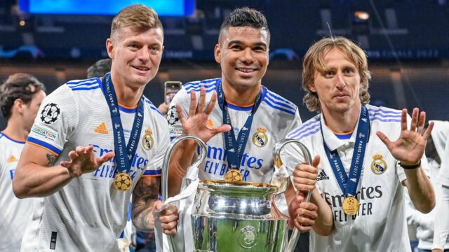 Ancelotti kroos casemiro modric