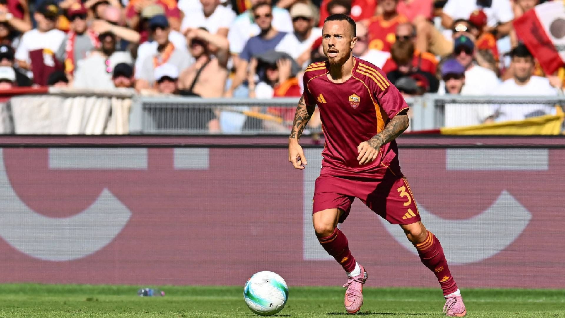 Angelino con la maglia della Roma